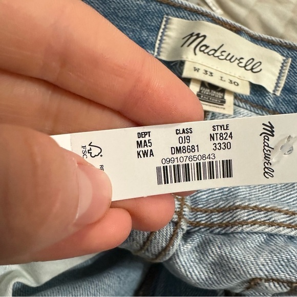 Madewell The 1991 Straight-Leg Selvedge Jean Kent field wash - Picture 5 of 6